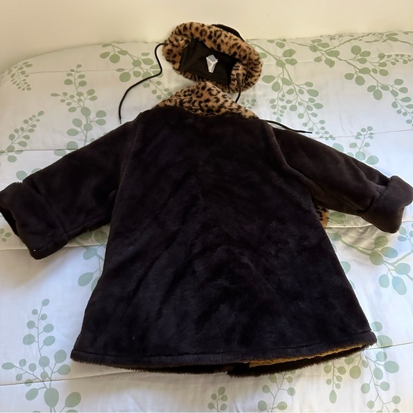 VINTAGE MILTON FAUX FUR BROWN COAT + HAT - Picture 4 of 9